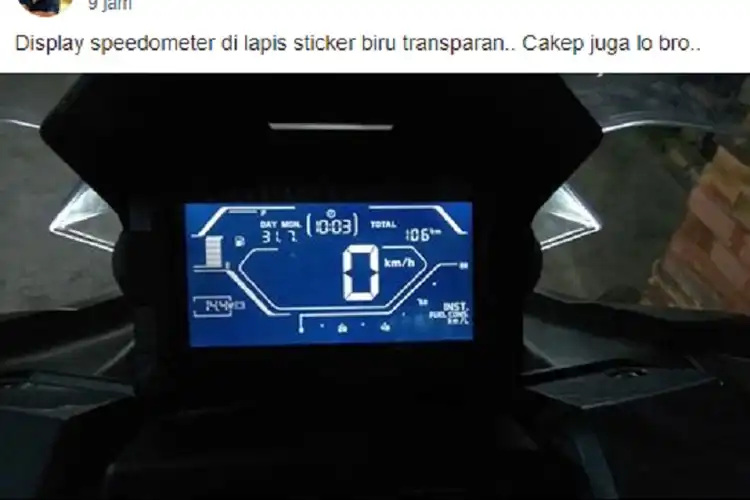 Heboh Penggunaan Stiker Transparan di Speedometer Skutik Adventure Honda ADV 150, Ternyata Sudah Banyak Dijual