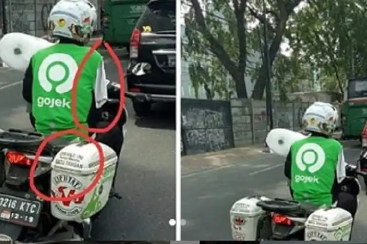 Salut, Walau Fisik Terbatas Driver Ojol Ini Sabar Mencari Penumpang, Netizen Malah Kebingungan