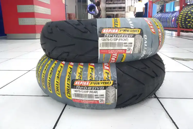 Harga Ban Motor Murah Aspira Premio Sportivo Buat Motor Matic, Gratis Pasang dan Isi Nitrogen