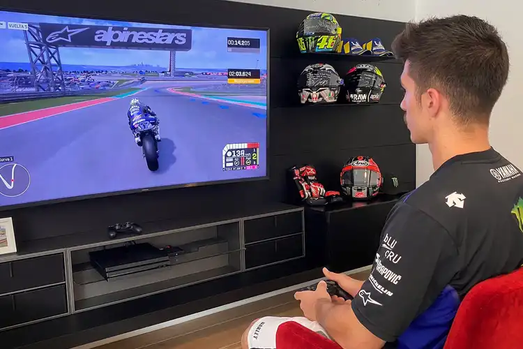 Gak Dianggap Main-main, Maverick Vinales Latihan Serius, Hadapi MotoGP Virtual Race