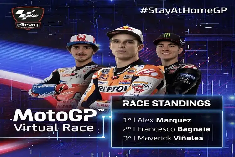 Gokil! Alex Marquez Melesat Jauh di Balapan Virtual MotoGP, Alamat Juara di MotoGP 2020?
