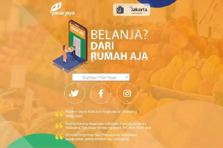 Enggak Bingung Lagi, Bikers Bisa Belanja di PD Pasar Jaya Secara Online Lewat Gojek atau Grab