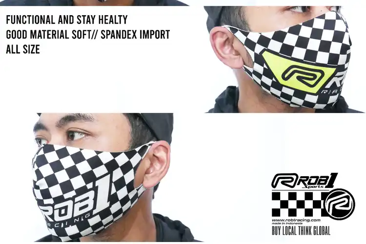 Enggak Cuma Bikin Apparel dan Part Racing, ROB1 Racing Juga Bikin Masker Non Medis Untuk Cegah Virus Corona