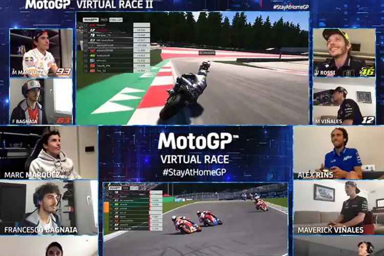 Banyak Yang Gak Tahu, 5 Fakta Beda MotoGP VIrtual Race Pertama dan Kedua, Valentino Rossi Salah Satunya