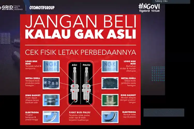 Waspada Peredaran Busi Motor Palsu, Pabrik Jelaskan Cara Membedakannya