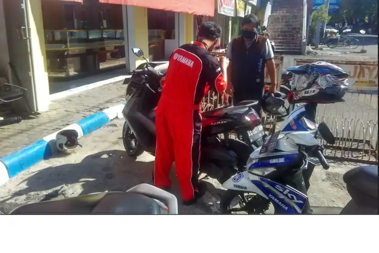 Asyik Nih, Solusi Perawatan Motor Selama Pandemi Virus Corona, Yamaha Madiun-Kediri Tawarkan Layanan SKY 