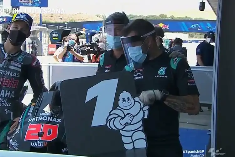 Hasil Kualifikasi MotoGP Spanyol 2020, Quartararo Tercepat Valentino Rossi Enggak Berkutik