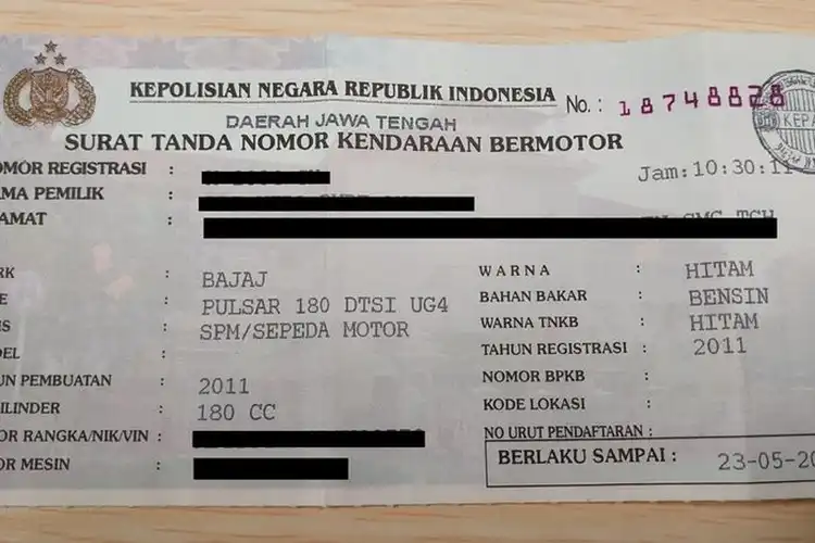 5 Syarat Perpanjang STNK 5 Tahunan, Bawa Uang Buat Bayar Pajak Motor dan Dokumen Ini