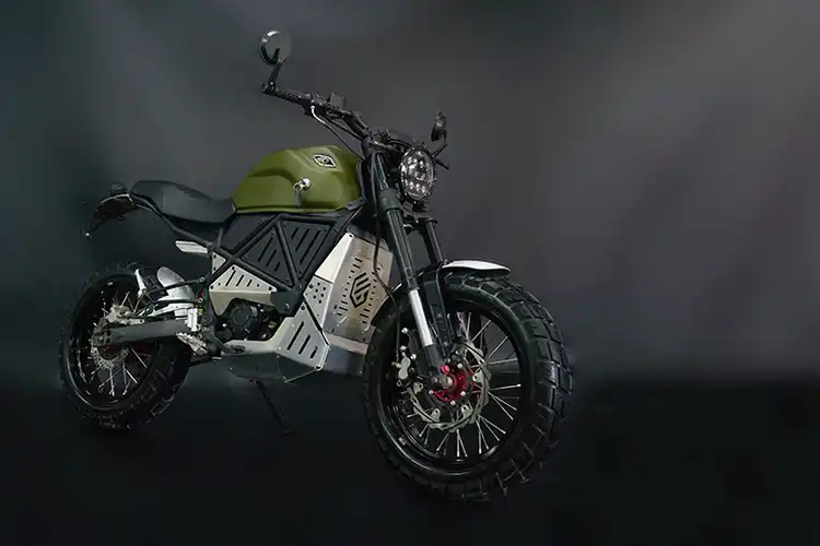 Motor Listrik EMGo ScrAmper, Tampang Galak Plus Kekar Khas Scrambler