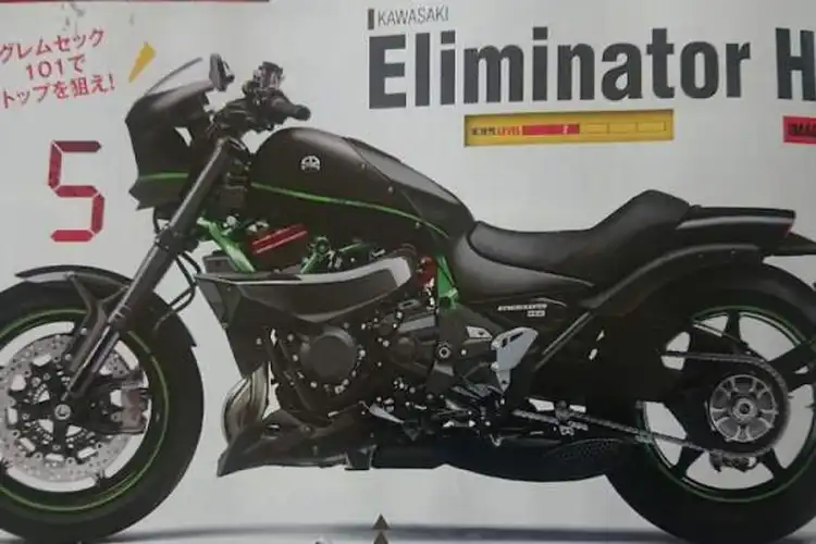 Bocor Penampakan Motor Cruiser Kawasaki Eliminator Bermesin Ninja H2