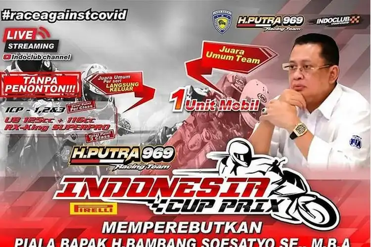Link Live Streaming Balap Road Race H. Putra Indonesia Cup Prix 2021