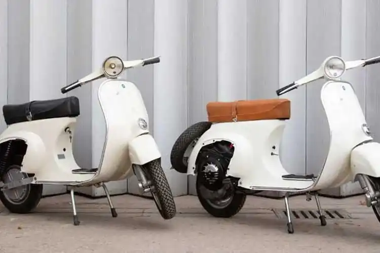 Keren Motor Vespa Primavera 2-Tak Disulap Pakai Tenaga Listrik