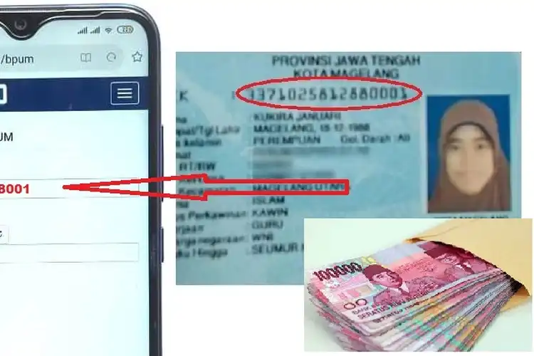 Dari HP Input Nomor KTP Ketahui Anda Penerima Bantuan Pemerintah Rp 1,2 Juta untuk 12,8 Juta Orang
