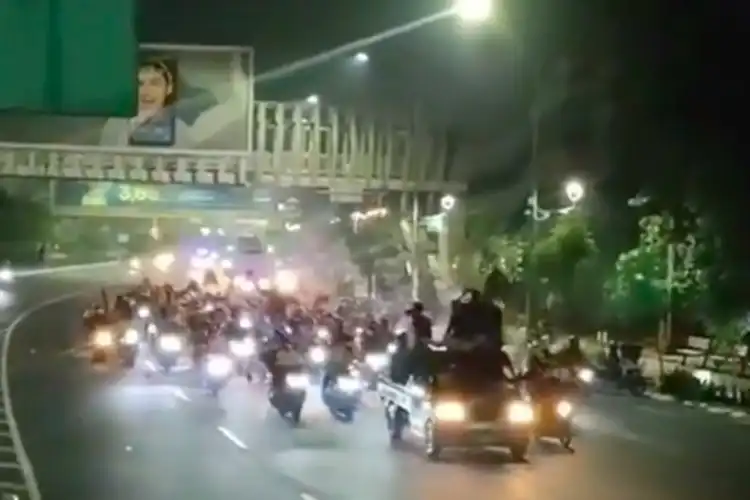 Video Gerombolan Pemotor Konvoi dan Bikin Ricuh di Bekasi, Polisi Langsung Gerak Cepat