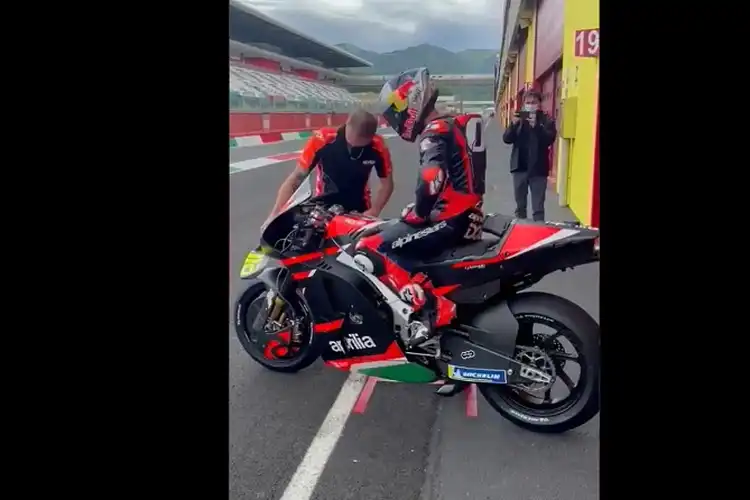 Intip Video Andrea Dovizioso Tes Motor MotoGP Aprilia RS-GP Di Mugello