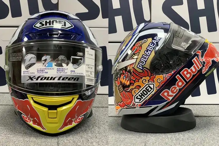 Selisih Harga Helm Marc Marquez Asli Dan Palsu, Bisa Sampai Rp 10 Juta