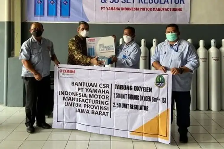 Mantap, Yamaha Peduli Masyarakat, Donasi CSR Tabung Oksigen,  Alkes, Sembako, Hingga Program Vaksinasi Gratis