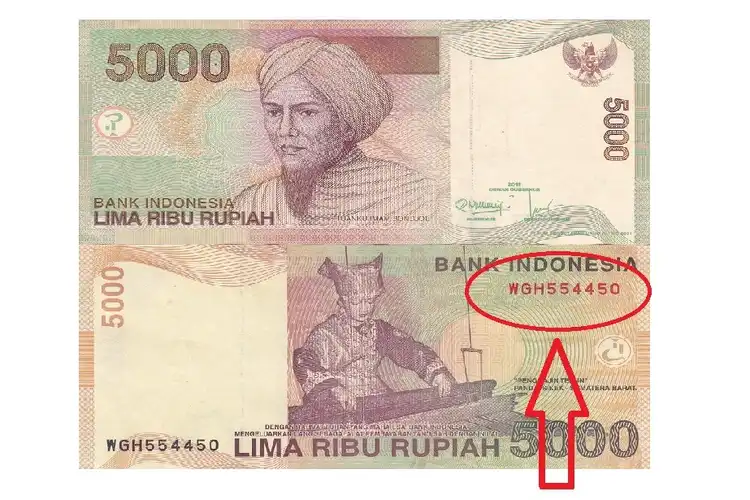 Buruan Tukarkan Duit Kertas Rp 5 Ribu Bisa Laku Rp 450 Juta Cepat Perhatikan Kode yang Ada Pada Uang Itu