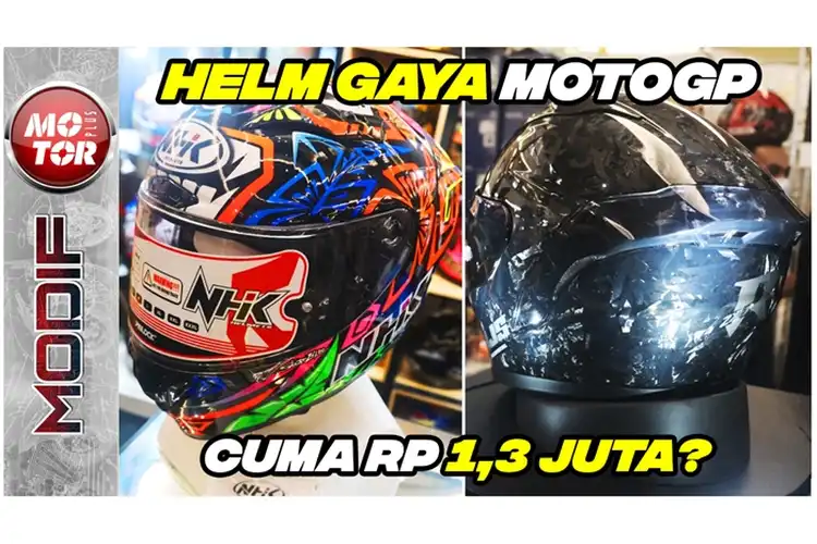 Helm Full Face Ala Pembalap MotoGP Cuma Rp 1,3 Juta, Simak Videonya