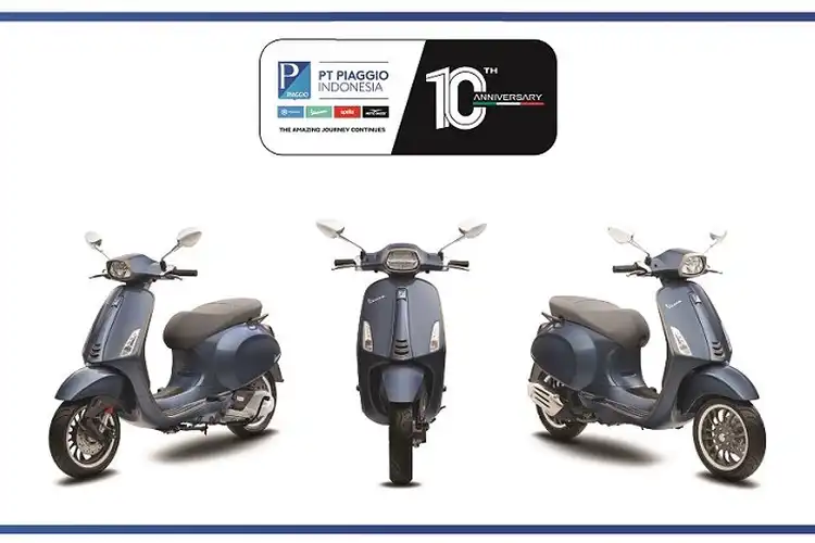 Motor Baru PT Piaggio Indonesia 10th Anniversary Vespa Sprint 150 i-get Limited Edition Dirilis