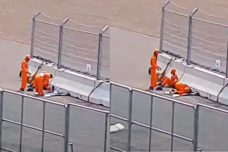 Marshal WSBK Yang Solat Di Pinggir Trek Sirkuit Mandalika Dipanggil Lagi Untuk MotoGP Indonesia 2022