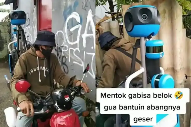 Video Petugas Google Maps Blusukan ke Gang Sempit Naik Motor Listrik, Ternyata Gitu Caranya