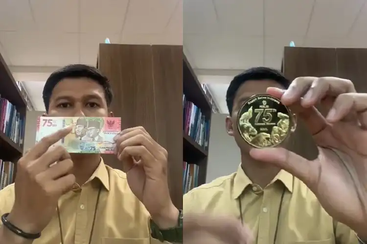 Video Uang Koin 75 dan Uang Kertas Rp 75 Ribu Mendadak Bikin Heboh, Ini Faktanya