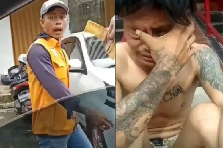 Tukang Parkir Sok Jagoan Bertato Langsung Nangis Diciduk Polisi, Bisa Dikenakan Pasal Ini