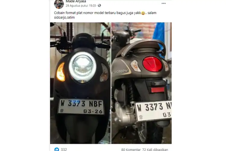 Tinggal Menghitung Hari Polisi Berlakukan Pelat Nomor Putih Bagi yang Mau Ganti Apakah Bisa Beli Online