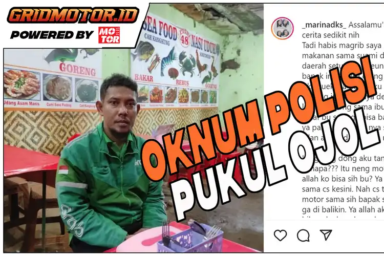 Video Driver Ojol Lapor Kehilangan Motor Malah Kena Pukul Oknum Polisi di Cileungsi