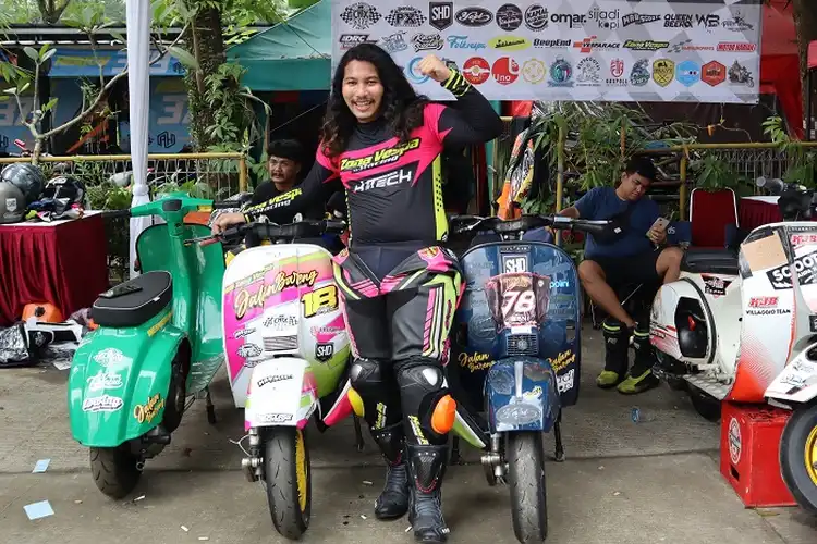 2 Tahun Keliling Indonesia, Dekjaw Turun Balap The Brotos Vespa Race