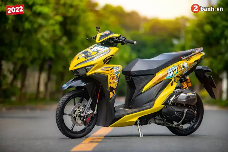 Modifikasi Honda Vario 150 Livery Lebah Tampil Hedon, Gak Kalah Kece dari Honda Vario 160