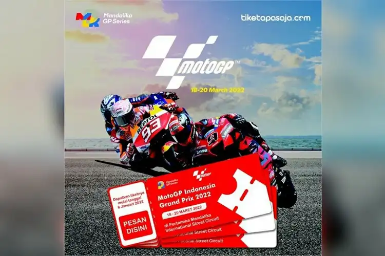 Beli Tiket MotoGP Mandalika Lombok 2022 Online Wajib Isi 16 Angka Ini