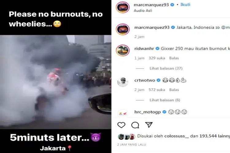 Marc Marquez Diminta Jangan Onar Saat Parade MotoGP, Endingnya Tetap Bandel