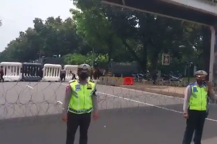 Ada Demo di Jakarta, Pemotor Bisa Catat Info Pengalihan Arus Lalu Lintas
