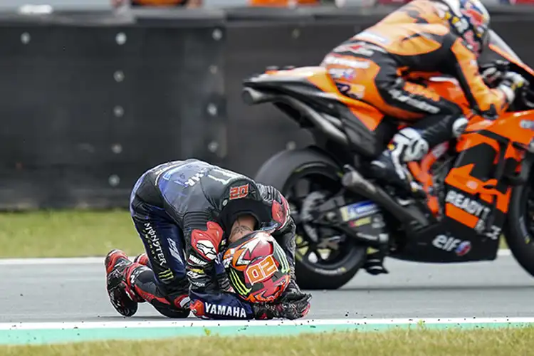 Curhat Fabio Quartararo Crash Di MotoGP Belanda 2022, Kapok Lakukan Overtake