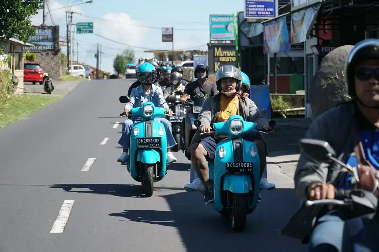 Wuih Pengguna Motor Yamaha Fazzio Keliling Pulau Bali, Begini Keseruannya