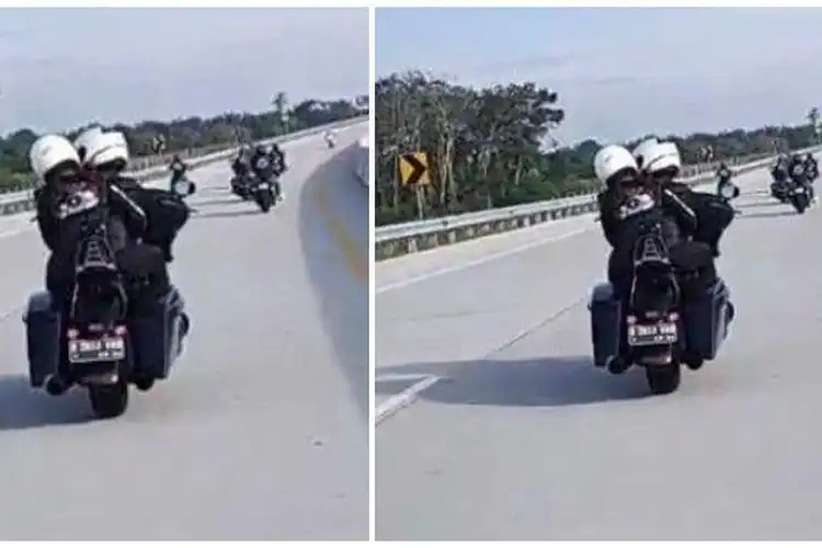 Polisi Bolehkan Konvoi Moge Masuk Tol Di Pekanbaru, Ternyata Ada Alasannya