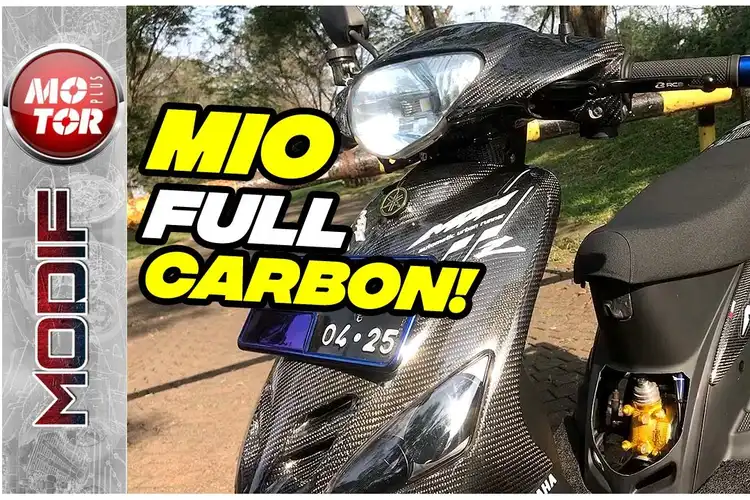 Yamaha Mio Sporty Full Karbon, Tonton Videonya Pas Kena Sinar Matahari