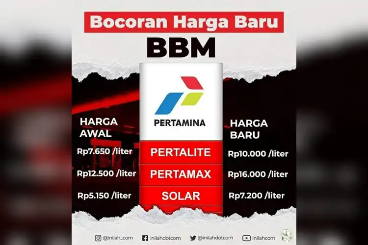 Geger Bocoran Harga BBM Baru Setelah Naik Ada Pertalite dan Pertamax, Pertamina Bilang Begini
