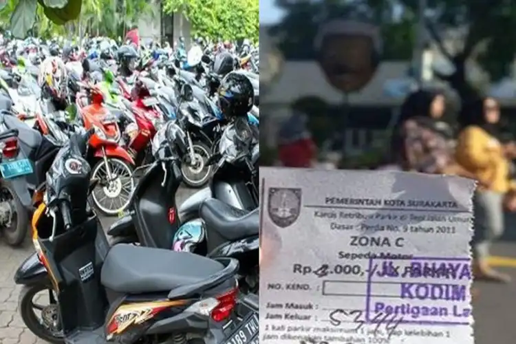 Buntut Karcis Parkir Motor di CFD Solo Tertulis Rp 2000 disuruh Bayar Rp 3000, Jukir Dipanggil Dishub