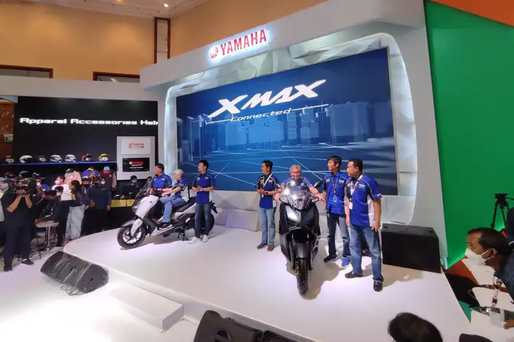 Yamaha Rilis Yamaha XMAX Connected di Opening Event IMOS 2022, Banyak Fitur Baru!