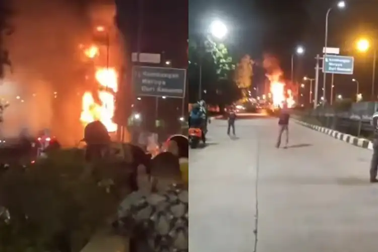 Video Truk Tangki Pertamina Angkut Pertalite Terbakar di Cengkareng, Ini Penjelasan Soal Stok BBM