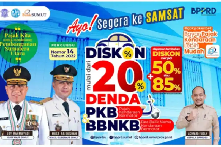 2 Hari Lagi Pemutihan Pajak Motor di Sumatera Utara Selesai, Cuek Motor Bisa Jadi Bodong