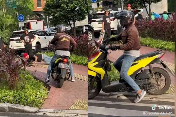 Video Motor Honda BeAT Lewat Trotoar Dihadang Skateboarder, Warganet Langsung Dukung