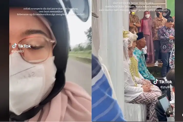 Naik Motor Dari Purwakarta ke Bandung, Cewek Ini Kaget Pacarnya Nikah Dengan Orang Lain