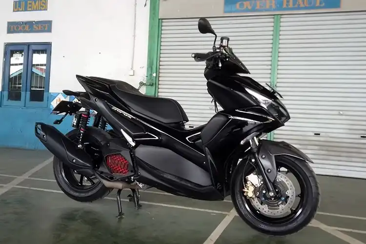 Keren, Modifikasi Motor Yamaha Aerox Budget Minimal Hasil Maksimal