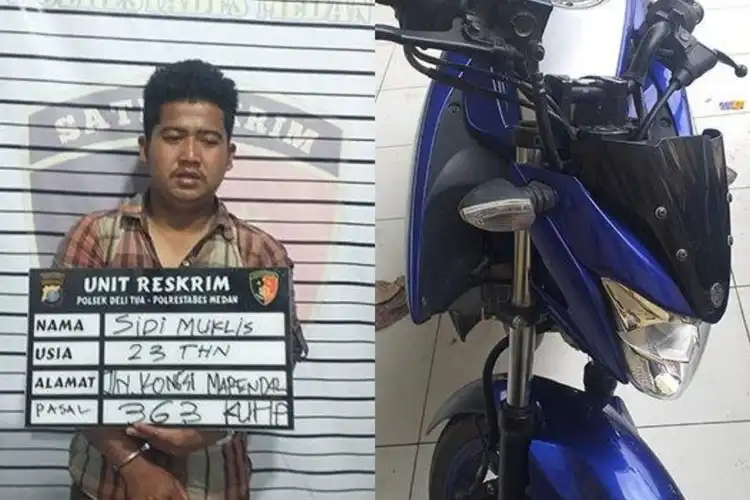 Motor Yamaha Vixion di Medan Raib Ditinggal Salat Subuh, Maling Ternyata Keponakan Sendiri