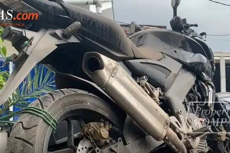 Kondisi Motor Kawasaki Pulsar Milik Hasya, Mahasiswa UI Yang Tewas Tertabrak Dan Jadi Tersangka