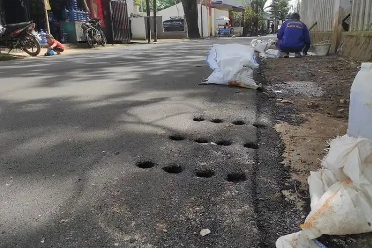 Update Lokasi Kecelakaan Mahasiswa UI, Jalan yang Sebelumnya Enggak Rata Sudah Diaspal Baru